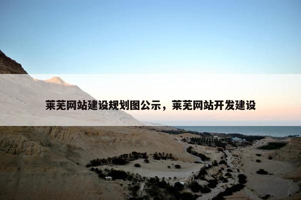 莱芜网站建设规划图公示，莱芜网站开发建设
