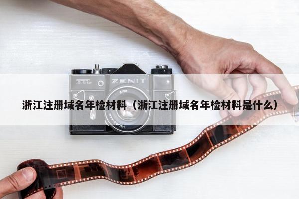 浙江注册域名年检材料（浙江注册域名年检材料是什么）