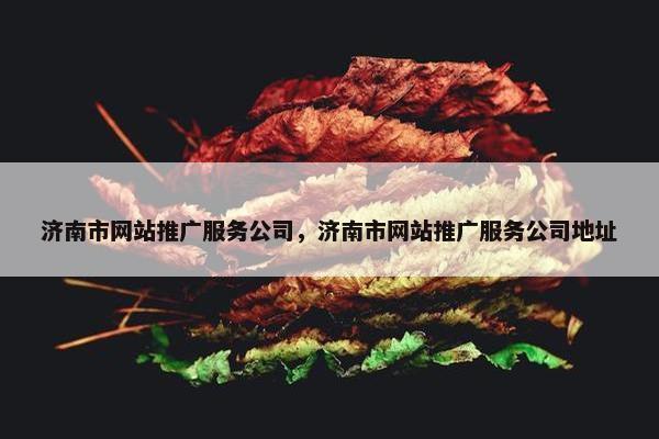 济南市网站推广服务公司，济南市网站推广服务公司地址