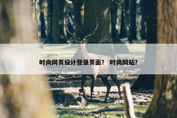 时尚网页设计登录页面？ 时尚网站？