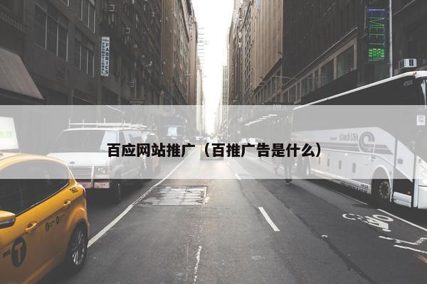 百应网站推广（百推广告是什么）