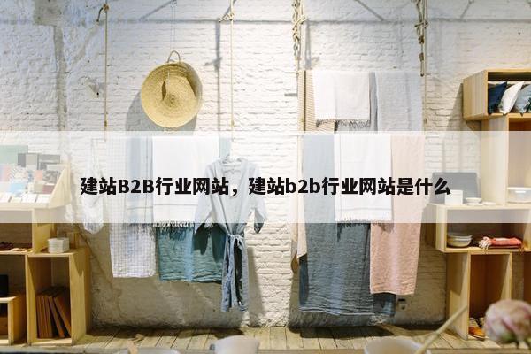 建站B2B行业网站，建站b2b行业网站是什么