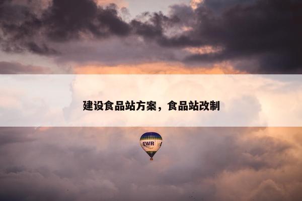 建设食品站方案，食品站改制