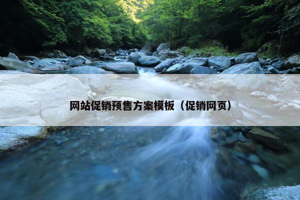 网站促销预售方案模板（促销网页）