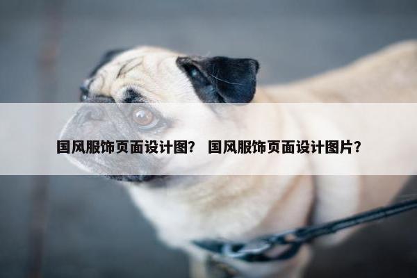 国风服饰页面设计图？ 国风服饰页面设计图片？