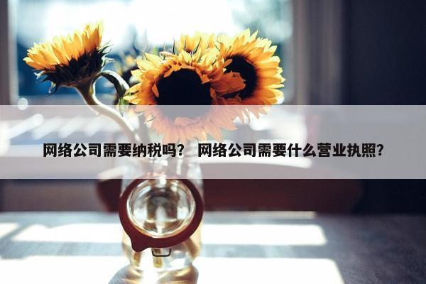 网络公司需要纳税吗？ 网络公司需要什么营业执照？