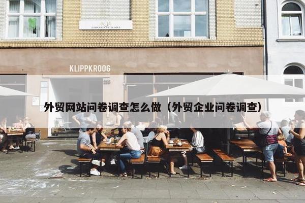 外贸网站问卷调查怎么做（外贸企业问卷调查）