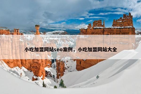 小吃加盟网站seo案例，小吃加盟网站大全
