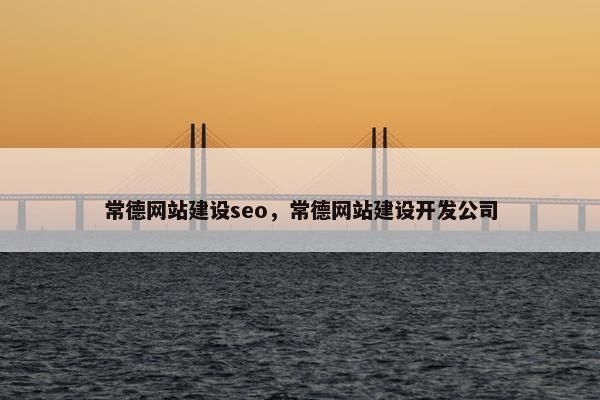 常德网站建设seo，常德网站建设开发公司