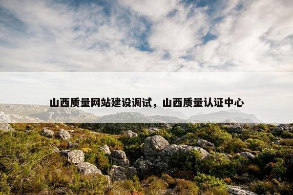 山西质量网站建设调试，山西质量认证中心
