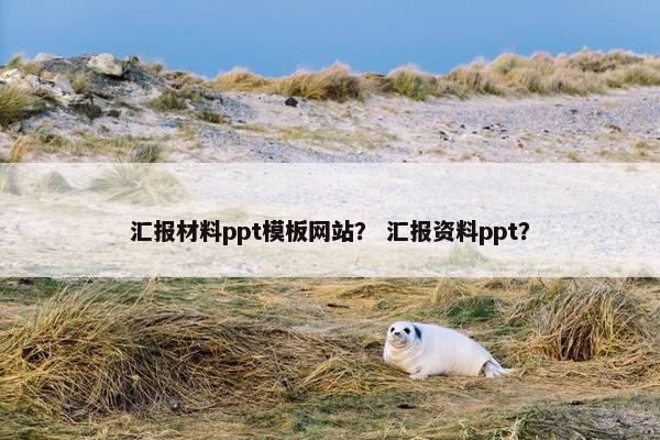 汇报材料ppt模板网站？ 汇报资料ppt？