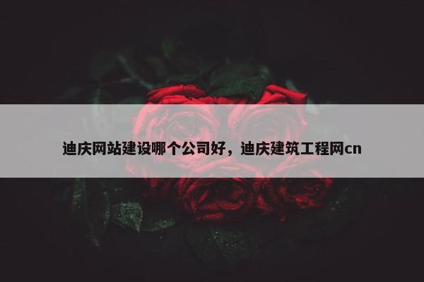 迪庆网站建设哪个公司好，迪庆建筑工程网cn