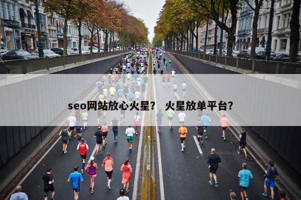 seo网站放心火星？ 火星放单平台？