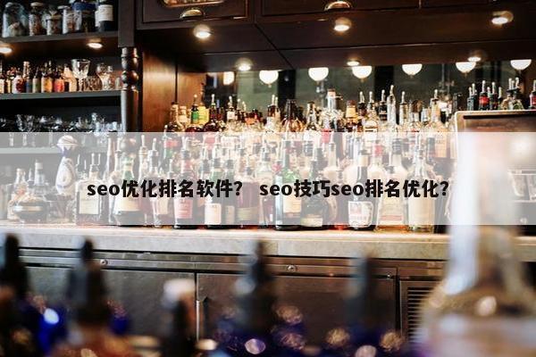 seo优化排名软件？ seo技巧seo排名优化？