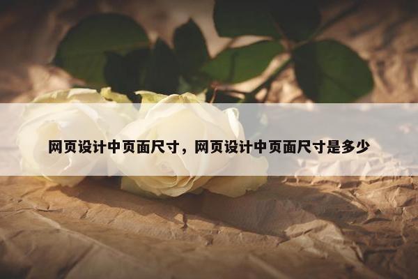 网页设计中页面尺寸，网页设计中页面尺寸是多少