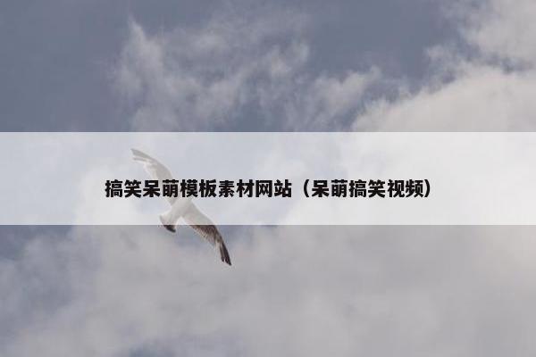 搞笑呆萌模板素材网站（呆萌搞笑视频）