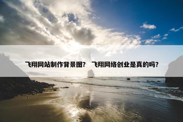 飞翔网站制作背景图？ 飞翔网络创业是真的吗？