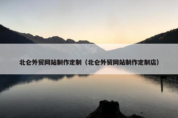 北仑外贸网站制作定制（北仑外贸网站制作定制店）