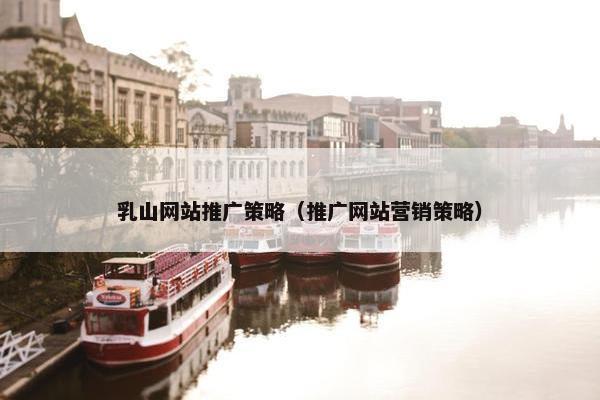 乳山网站推广策略（推广网站营销策略）