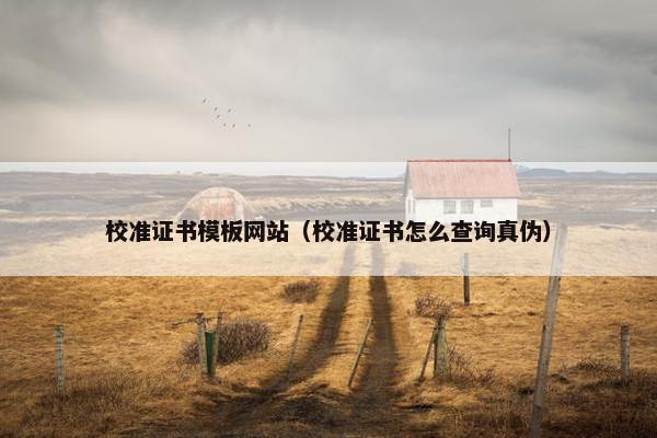 校准证书模板网站（校准证书怎么查询真伪）