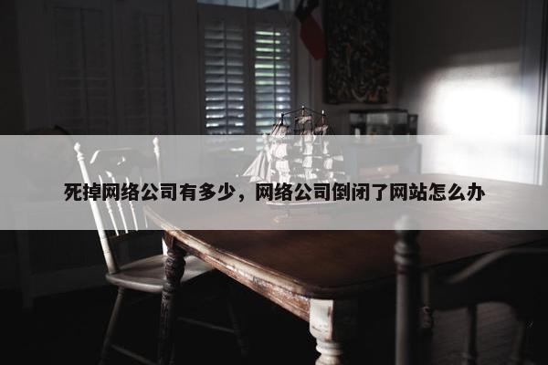 死掉网络公司有多少，网络公司倒闭了网站怎么办