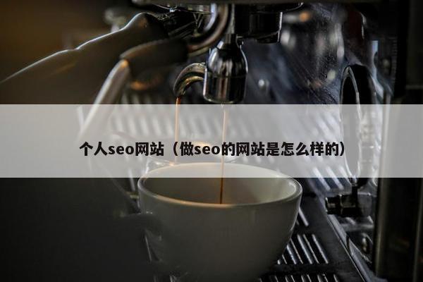 个人seo网站（做seo的网站是怎么样的）
