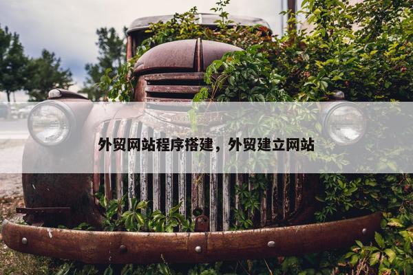 外贸网站程序搭建，外贸建立网站