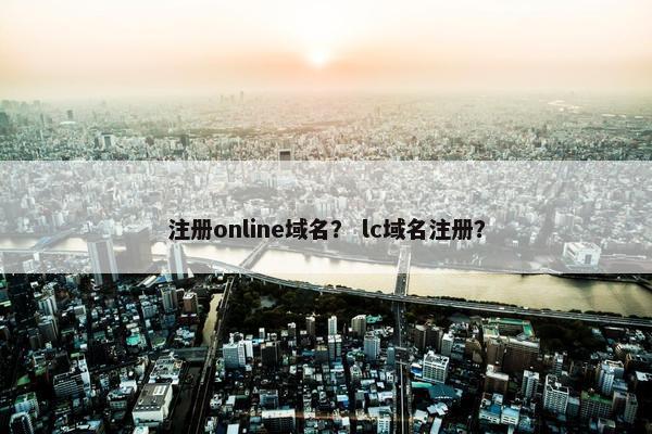 注册online域名？ lc域名注册？