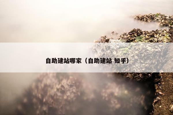 自助建站哪家（自助建站 知乎）