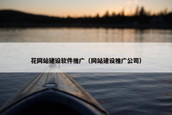 花网站建设软件推广（网站建设推广公司）