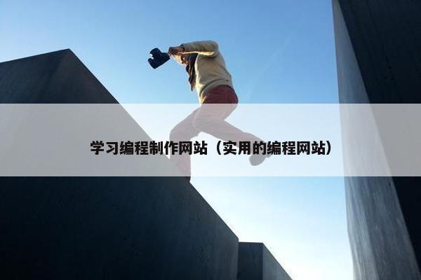 学习编程制作网站（实用的编程网站）