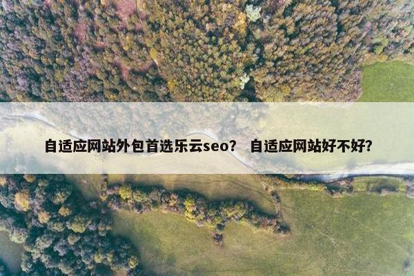 自适应网站外包首选乐云seo？ 自适应网站好不好？