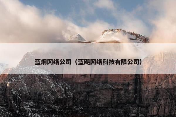 蓝炯网络公司（蓝飓网络科技有限公司）