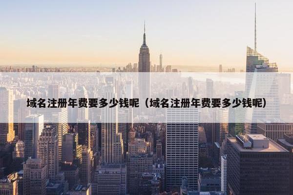 域名注册年费要多少钱呢（域名注册年费要多少钱呢）