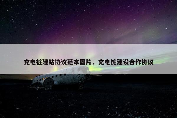 充电桩建站协议范本图片，充电桩建设合作协议