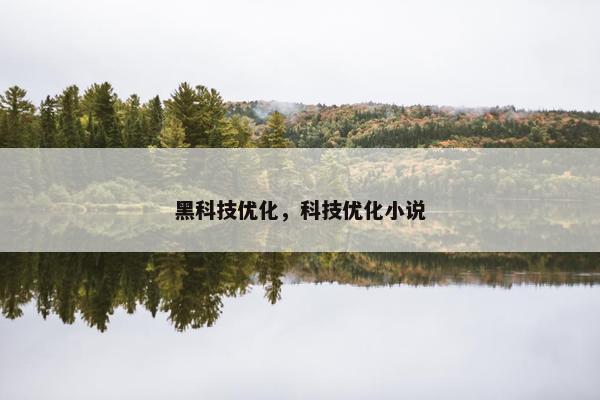 黑科技优化，科技优化小说