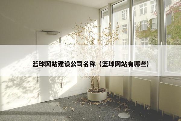 篮球网站建设公司名称（篮球网站有哪些）