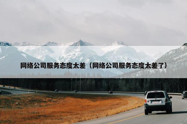 网络公司服务态度太差（网络公司服务态度太差了）