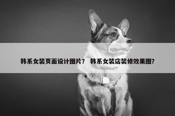 韩系女装页面设计图片？ 韩系女装店装修效果图？