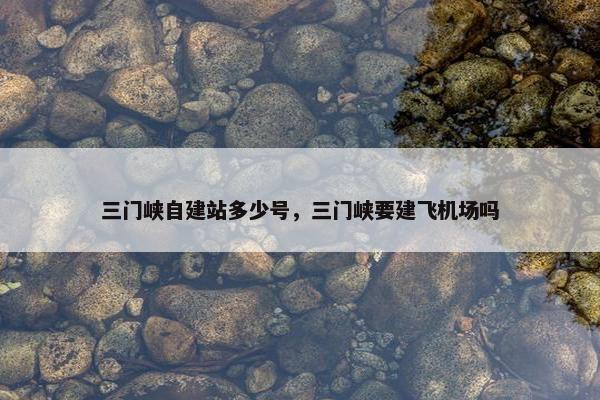 三门峡自建站多少号，三门峡要建飞机场吗