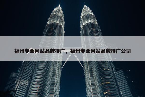 福州专业网站品牌推广，福州专业网站品牌推广公司