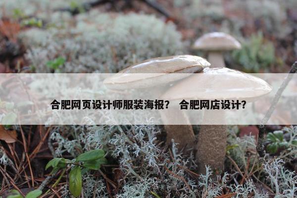 合肥网页设计师服装海报？ 合肥网店设计？