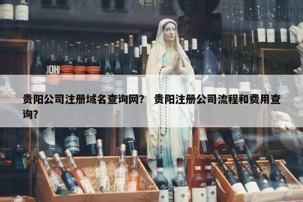 贵阳公司注册域名查询网？ 贵阳注册公司流程和费用查询？