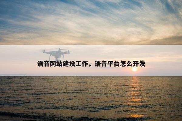 语音网站建设工作，语音平台怎么开发