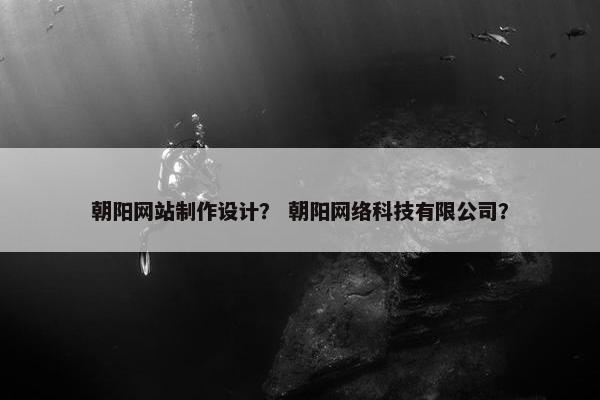 朝阳网站制作设计？ 朝阳网络科技有限公司？