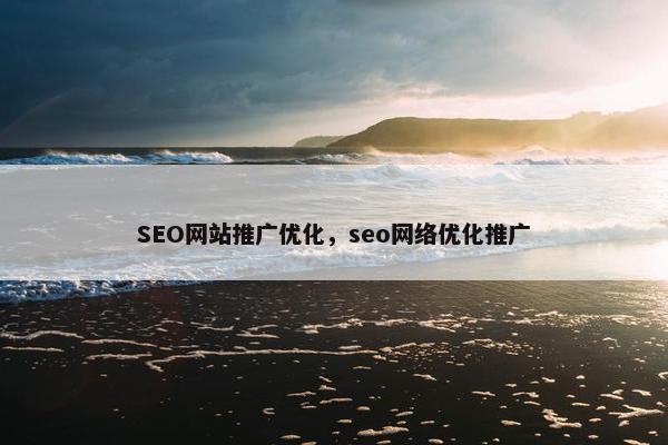 SEO网站推广优化，seo网络优化推广