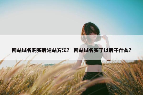 网站域名购买后建站方法？ 网站域名买了以后干什么？