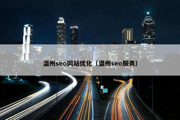 温州seo网站优化（温州seo服务）