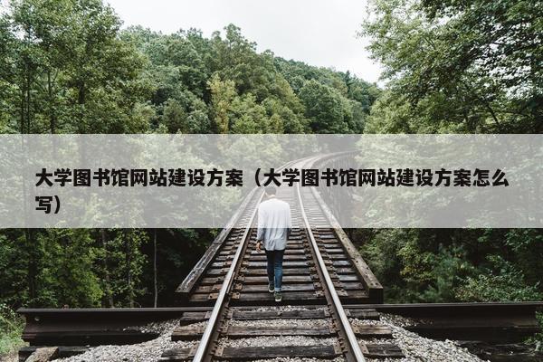 大学图书馆网站建设方案（大学图书馆网站建设方案怎么写）