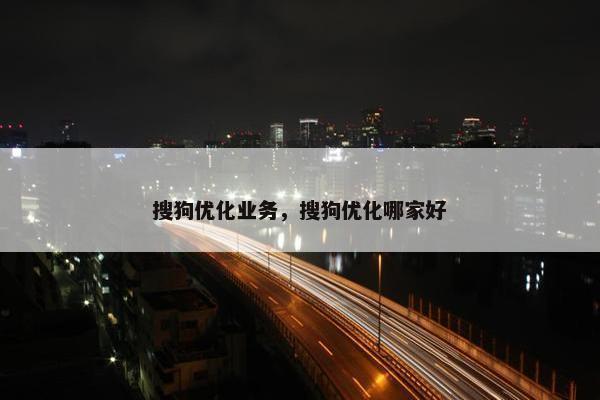 搜狗优化业务，搜狗优化哪家好